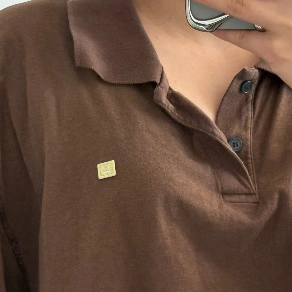 Acne Studios Brown Men’s Polo Shirt - Picture 2 of 6